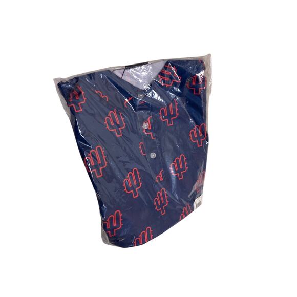 YATA Golf Performance Polo Men’s XL — Desert Heat Pattern BNWT Golf Shirt - Picture 3 of 4